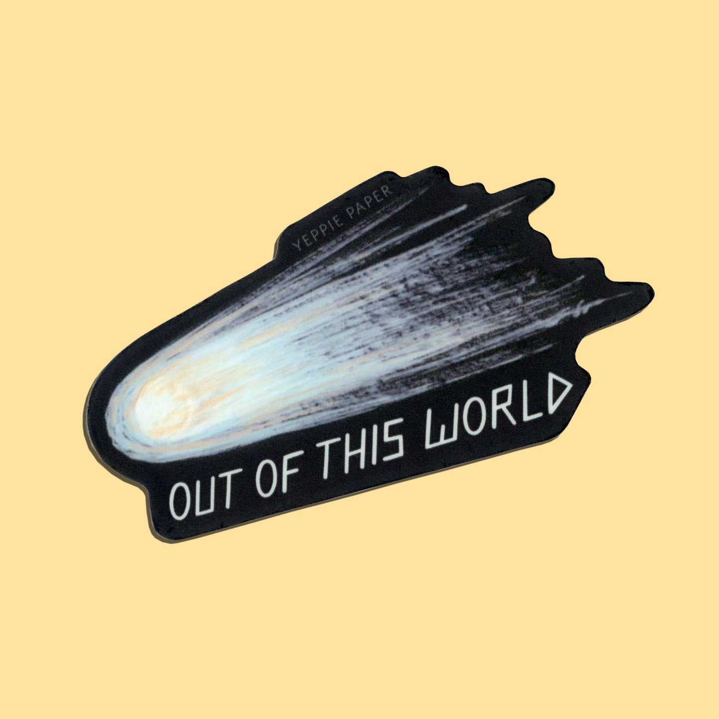 OUT OF THIS WORLD METEOR - DIE CUT STICKER