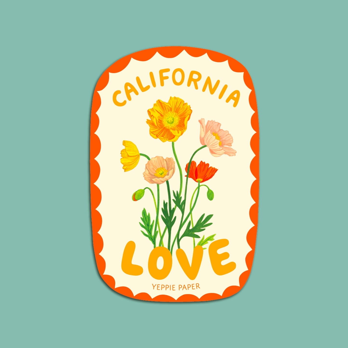 CALIFORNIA LOVE - DIE CUT STICKER