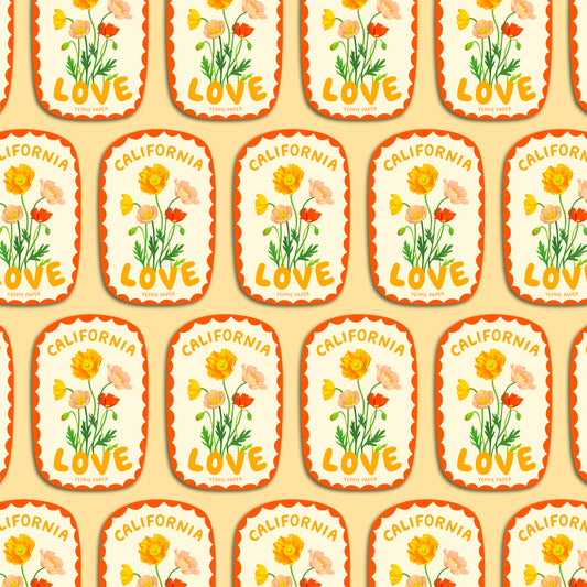 CALIFORNIA LOVE - DIE CUT STICKER