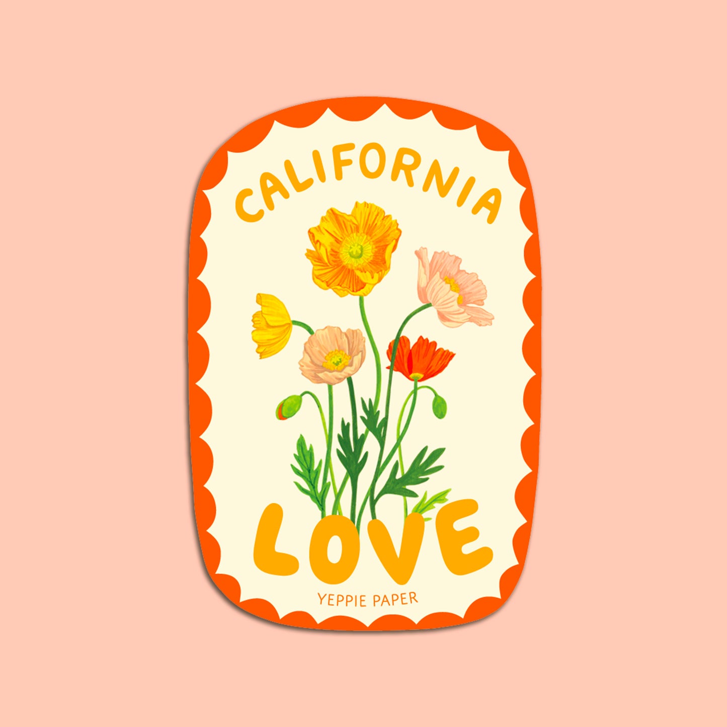 CALIFORNIA LOVE - DIE CUT STICKER