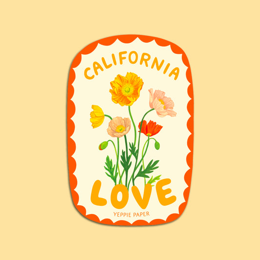 CALIFORNIA LOVE - DIE CUT STICKER
