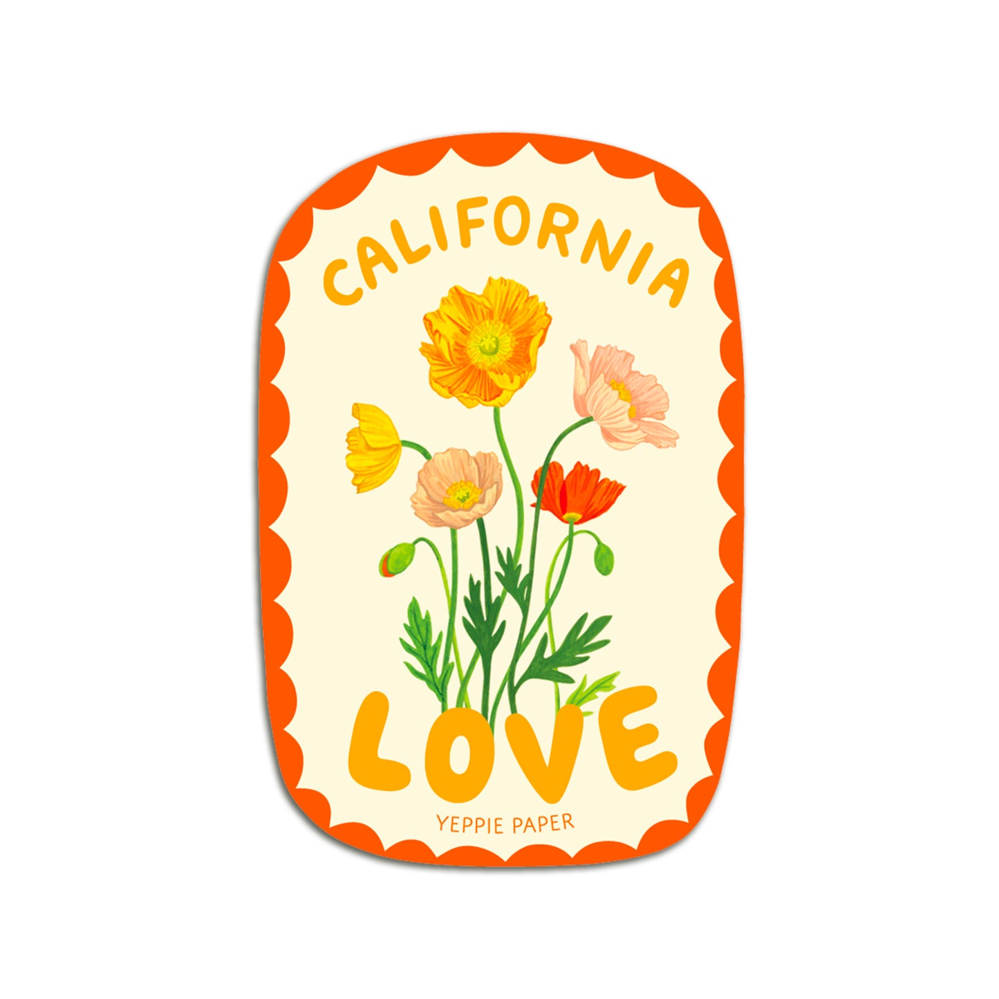 CALIFORNIA LOVE - DIE CUT STICKER