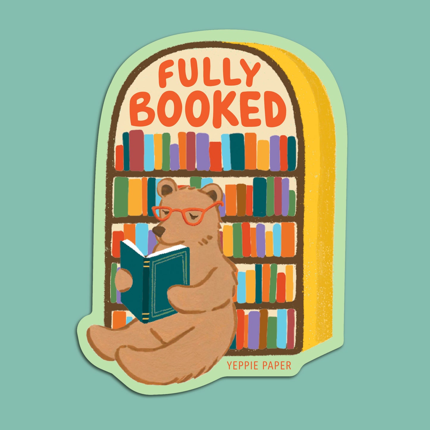 FULLY BOOKED - DIE CUT STICKER