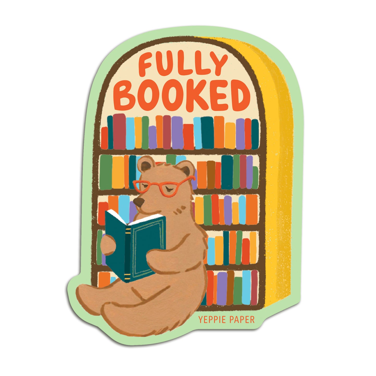 FULLY BOOKED - DIE CUT STICKER