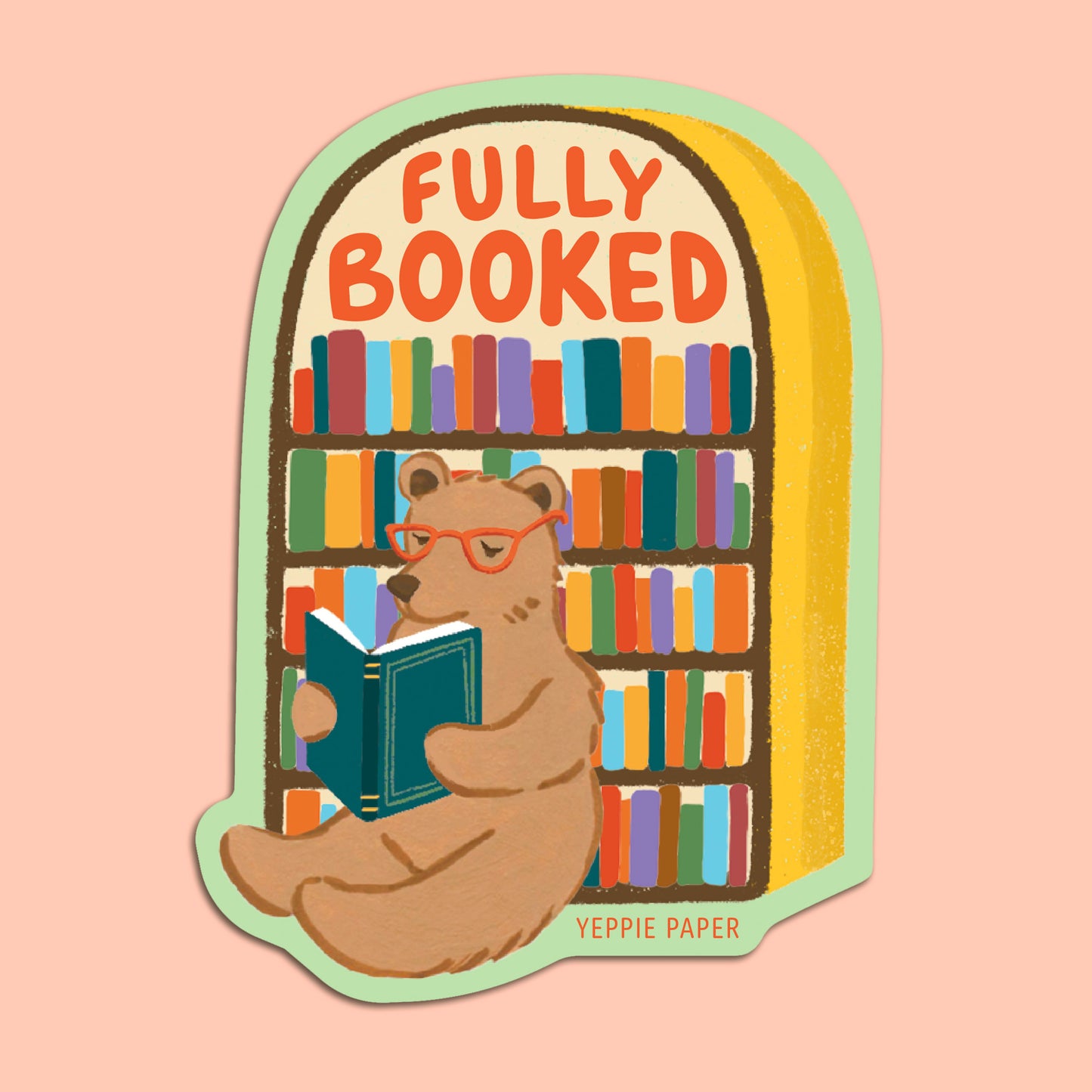 FULLY BOOKED - DIE CUT STICKER