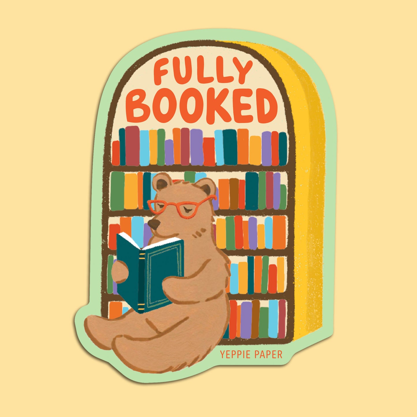 FULLY BOOKED - DIE CUT STICKER