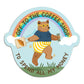 COFFEE SHOP BEAR - DIE CUT STICKER