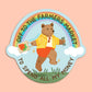 FARMERS MARKET BEAR - DIE CUT STICKER