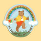 FARMERS MARKET BEAR - DIE CUT STICKER
