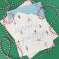 SKIERS ON SNOWY MOUNTAIN - HOLIDAY GREETING CARDS, BOXED SET OF 8