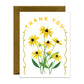 BLACK EYED SUSANS YELLOW FLOWERS THANK YOU GREETING CARD