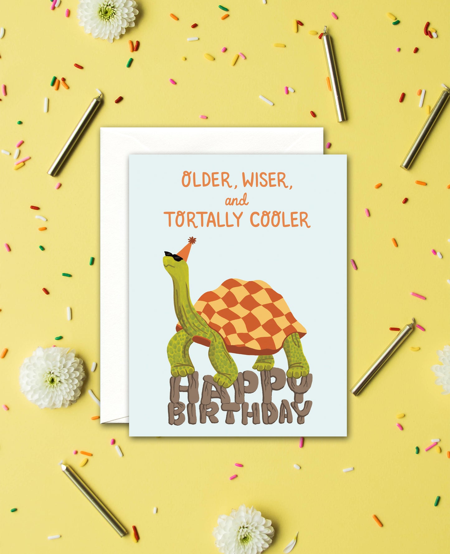 TORTALLY COOL TORTOISE - BIRTHDAY GREETING CARD