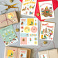 HOLIDAY CRITTERS ADHESIVE GIFT TAG STICKER SHEETS - SET OF 3