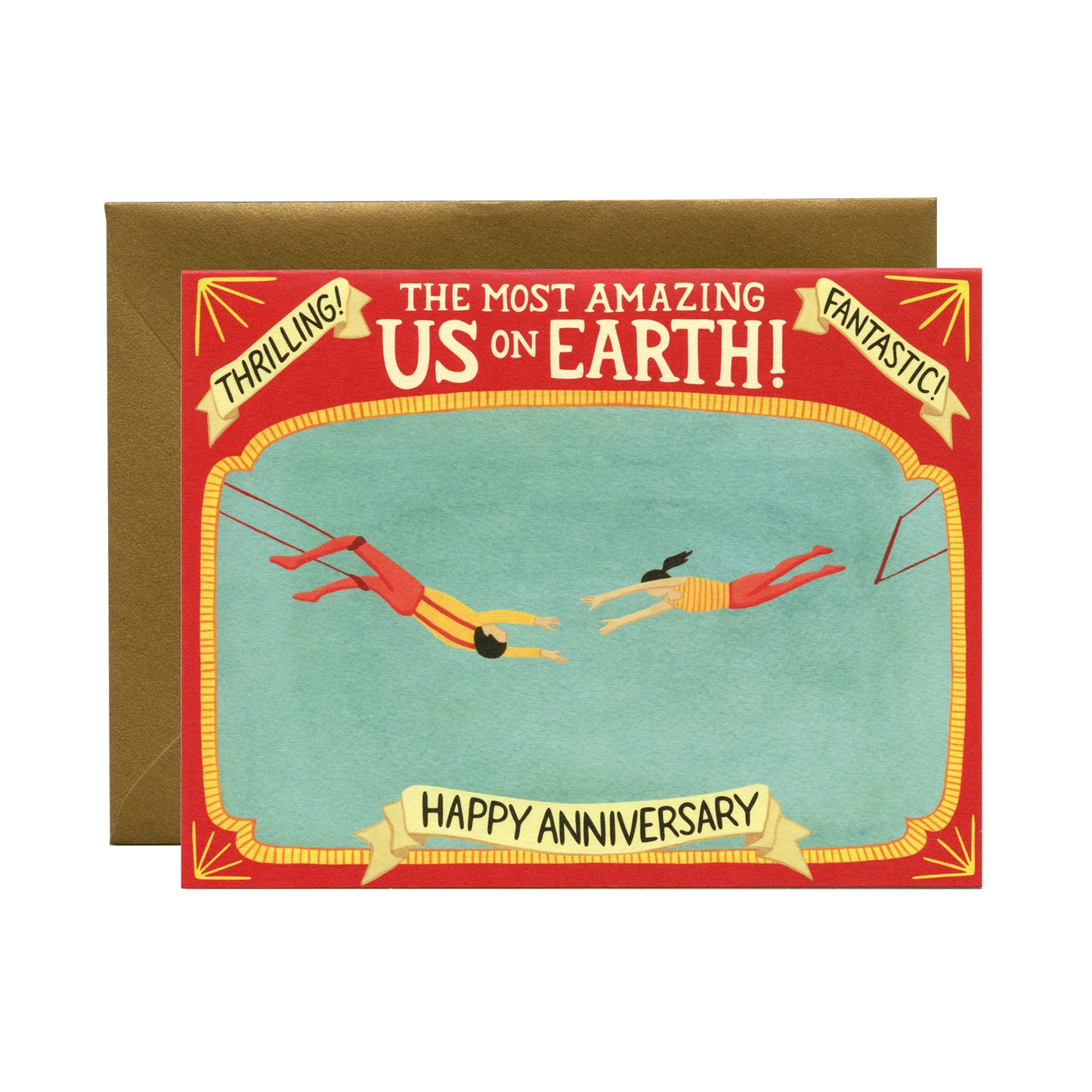 TRAPEZE ARTISTS - ANNIVERSARY GREETING CARD