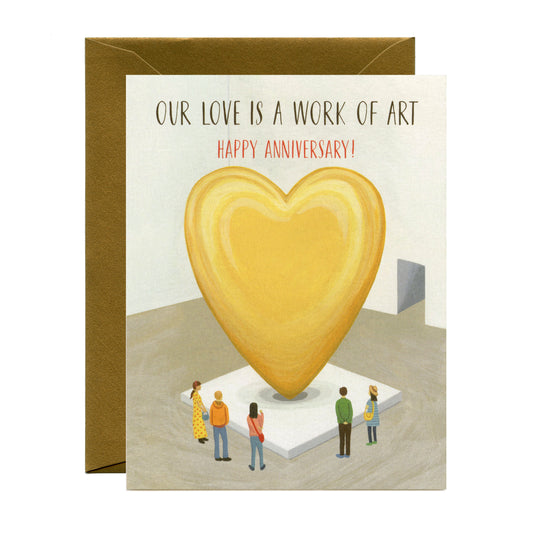 MUSEUM LOVE - ANNIVERSARY GREETING CARD