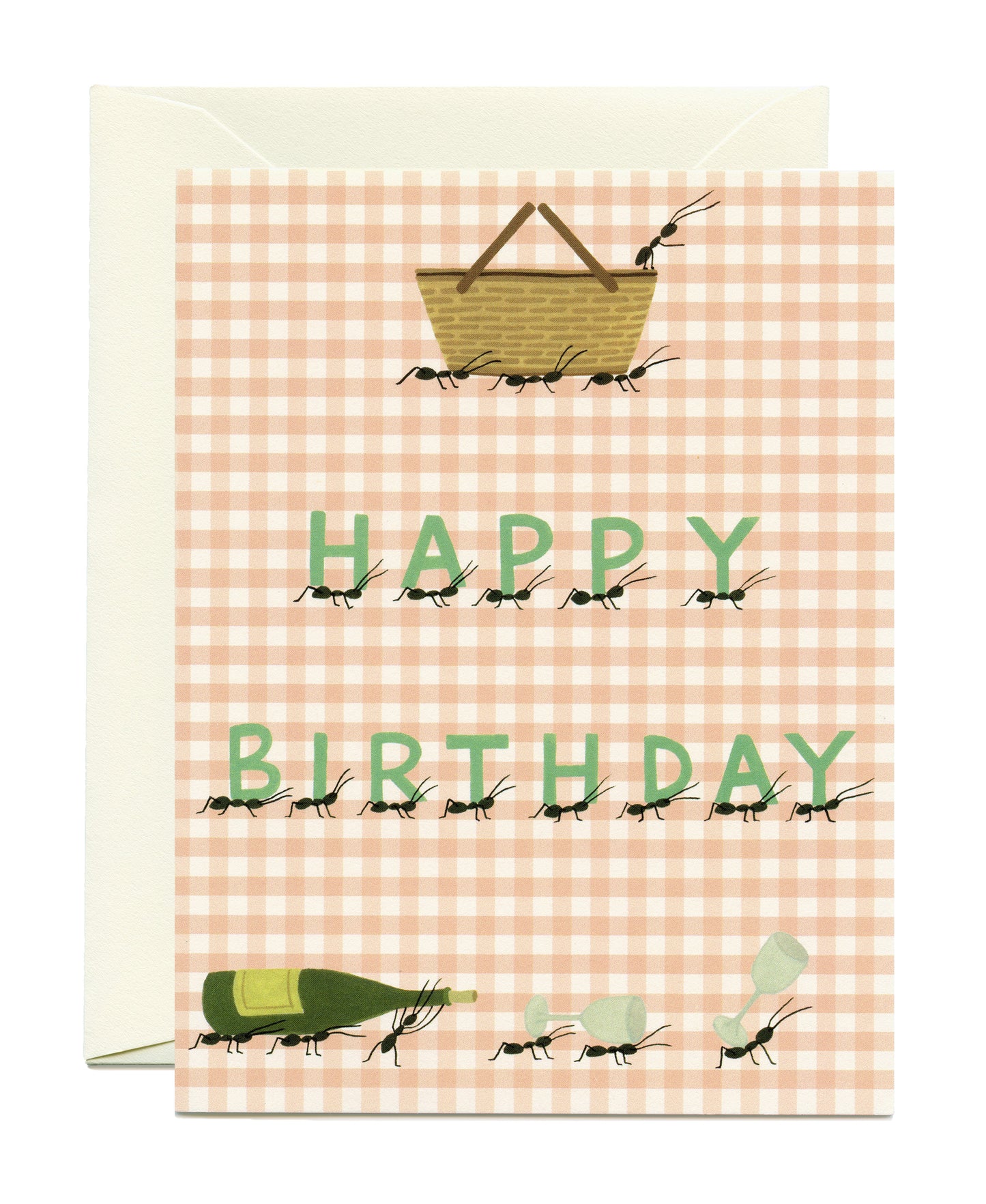 MARCHING ANTS PICNIC - BIRTHDAY GREETING CARD