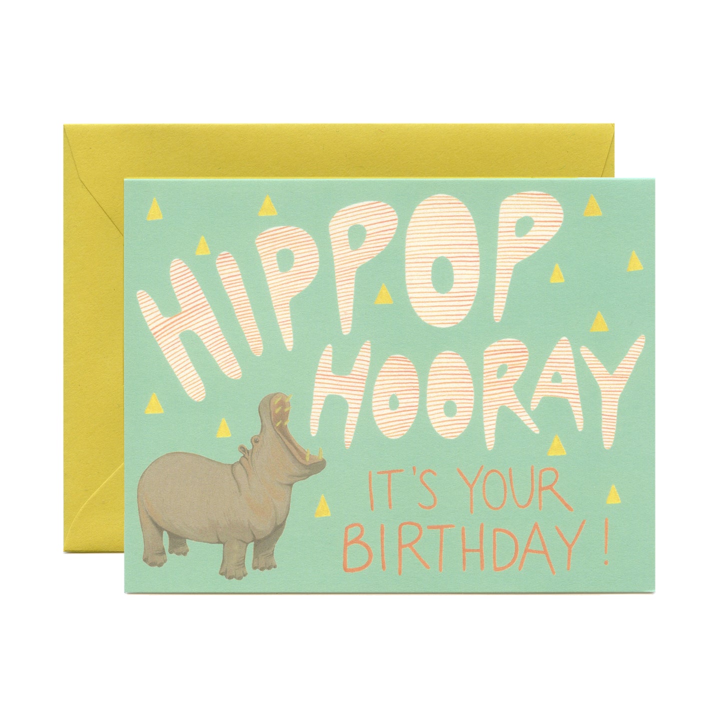 HIPPOP HOORAY HIPPO - BIRTHDAY GREETING CARD