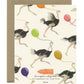 OSTRICHES RUNNING LATE - BELATED BIRTHDAY GREETING CARD