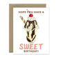 SWEET HOT FUDGE SUNDAE - BIRTHDAY GREETING CARD