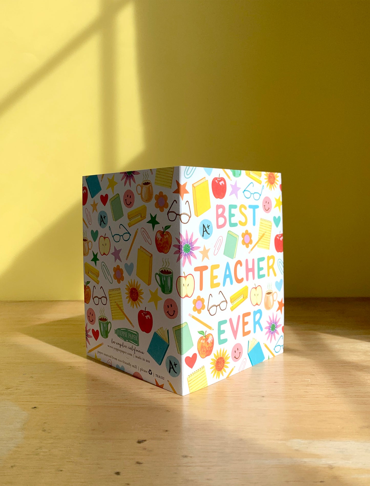 BEST TEACHER EVER - TEACHER APPRECIATION GREETING CARD