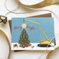 CONSTRUCTION SANTA AND ELVES - HOLIDAY GREETING CARD