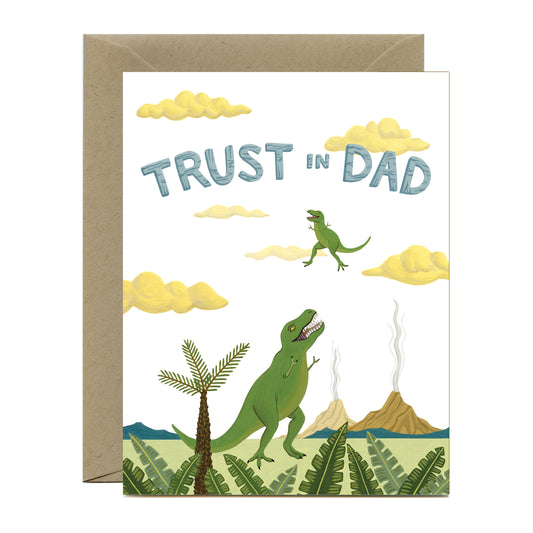 T-REX DINOSAUR - FATHER'S DAY GREETING CARD