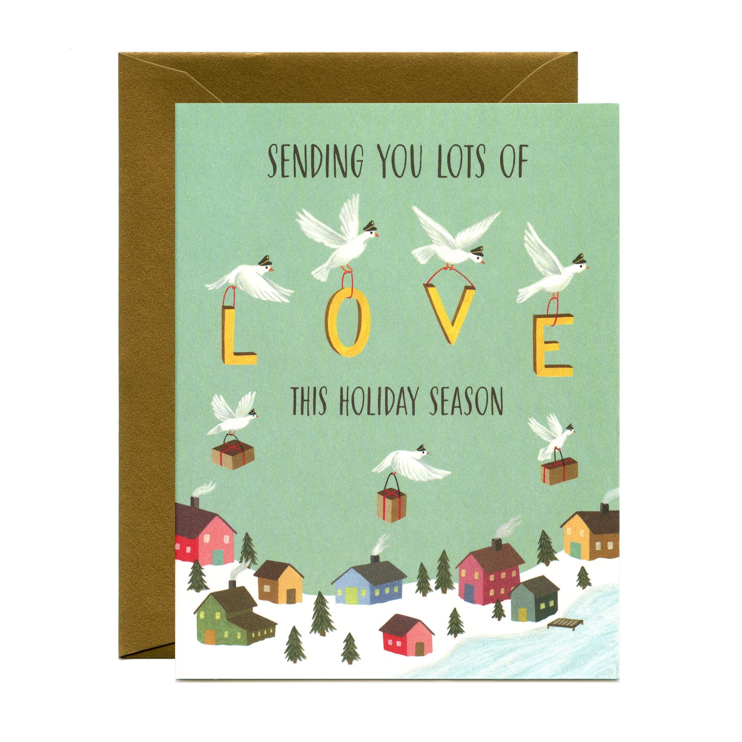 MESSENGER PIGEONS - HOLIDAY GREETING CARDS, BOXED SET OF 8