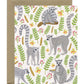 BLACK & WHITE ANIMALS - BLANK GREETING CARDS, VARIETY BOXED SET OF 8