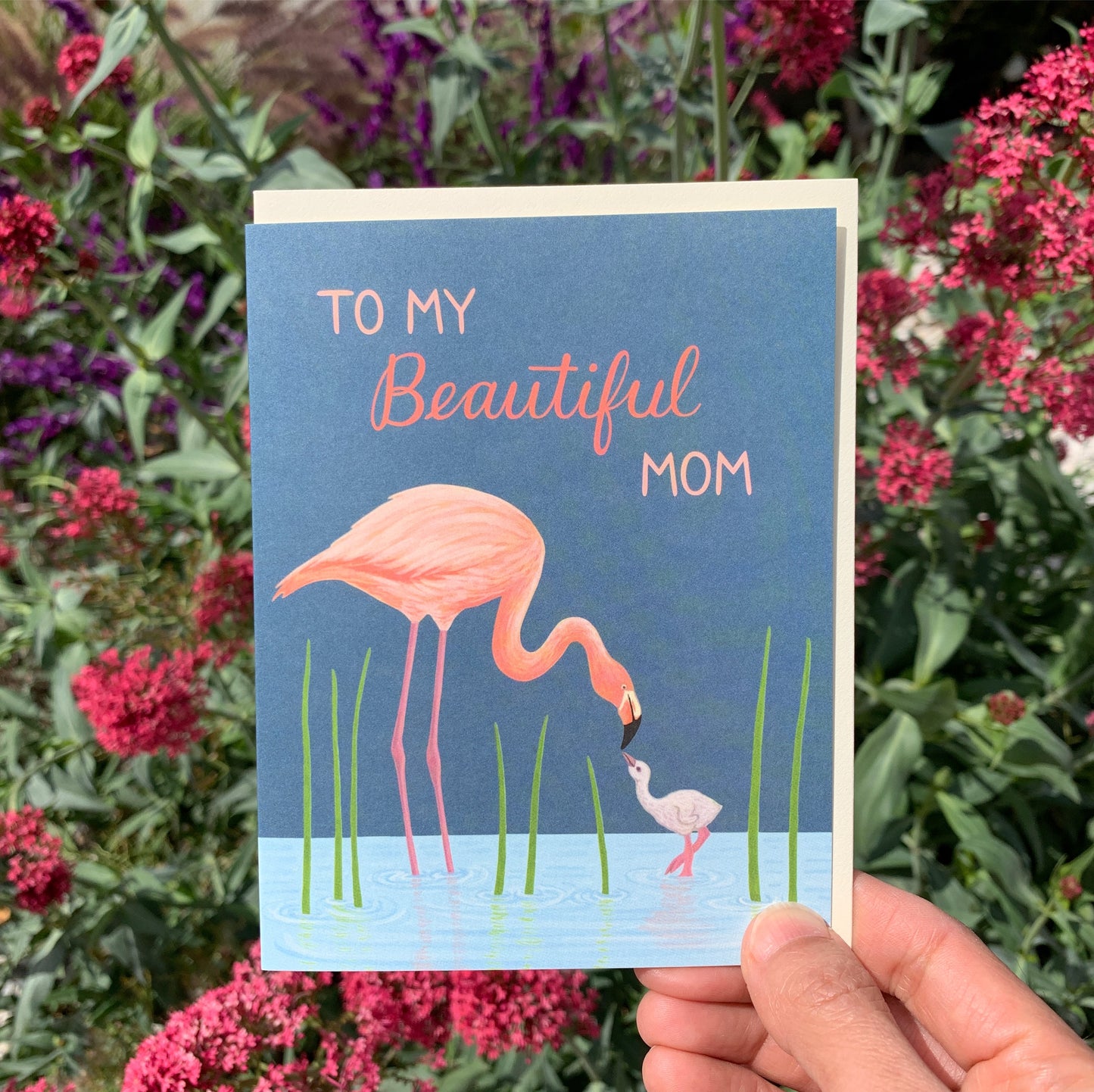 BEAUTIFUL FLAMINGO - MOTHER'S DAY GREETING CARD