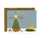 CONSTRUCTION SANTA AND ELVES - HOLIDAY GREETING CARDS, BOXED SET OF 8