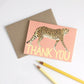 CHEETAH - THANK YOU GREETING CARD