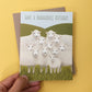 BADASS SHEEP - BIRTHDAY GREETING CARD