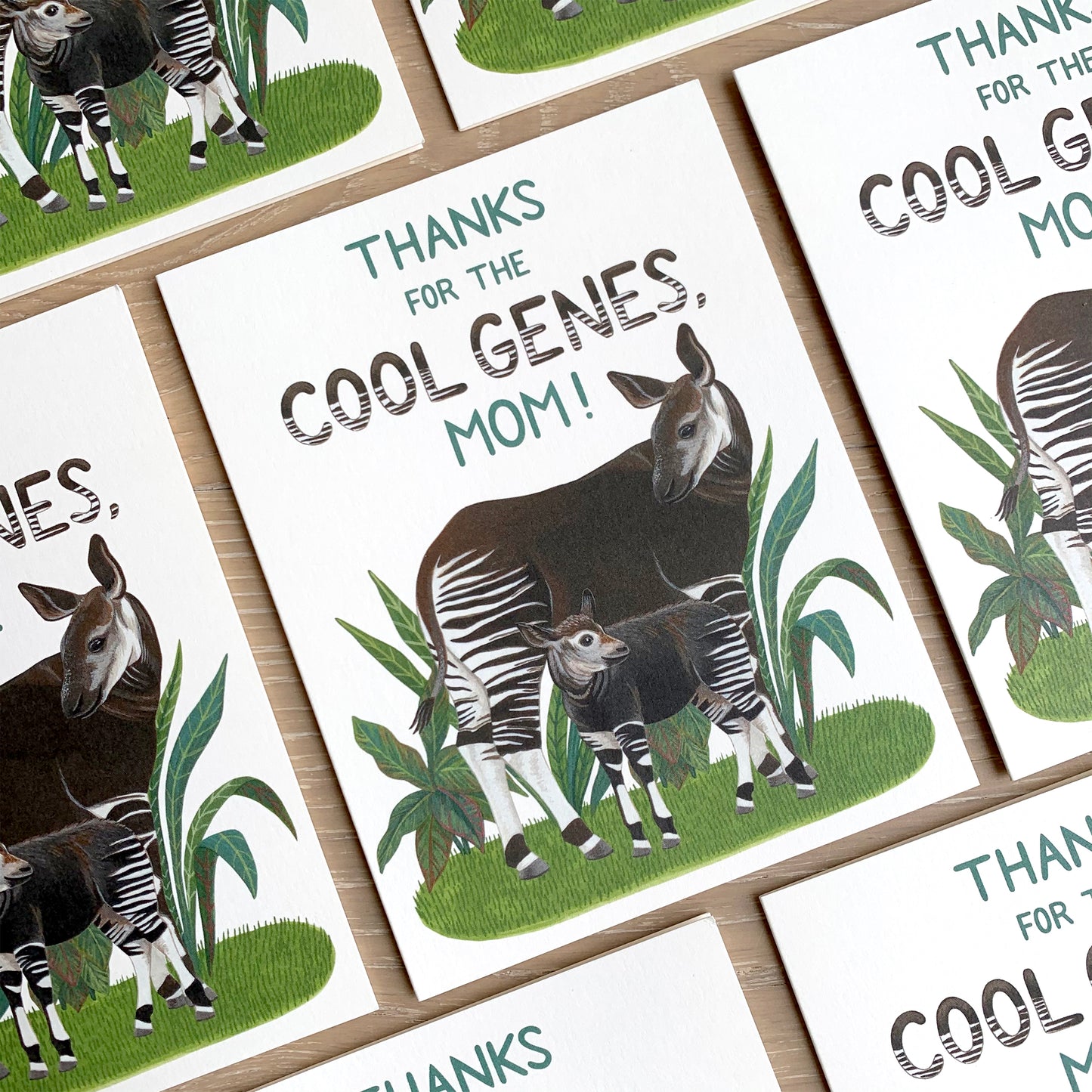 COOL GENES OKAPI - MOTHER'S DAY GREETING CARD