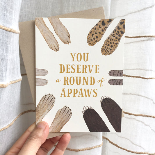 ROUND OF APPAWS - CONGRATULATIONS GREETING CARD