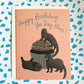 SEXY MINKS AND CUPCAKE - BIRTHDAY GREETING CARD