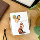 STONE COLD FOX AND BALLOONS - BIRTHDAY GREETING CARD
