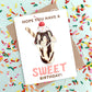 SWEET HOT FUDGE SUNDAE - BIRTHDAY GREETING CARD