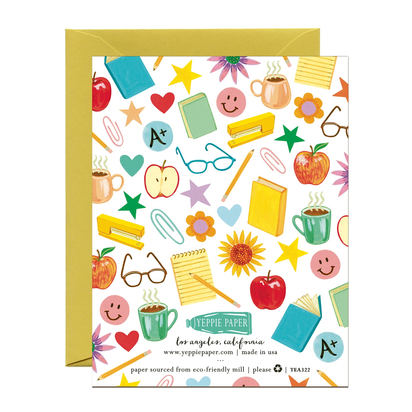 BEST TEACHER EVER - TEACHER APPRECIATION GREETING CARD