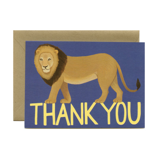 LION - THANK YOU GREETING CARD