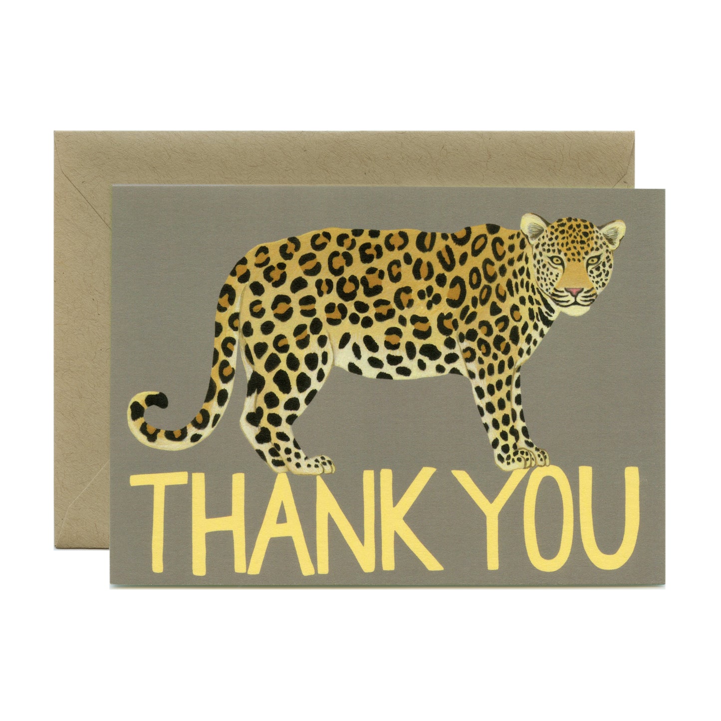 LEOPARD - THANK YOU GREETING CARD