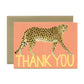 CHEETAH - THANK YOU GREETING CARD