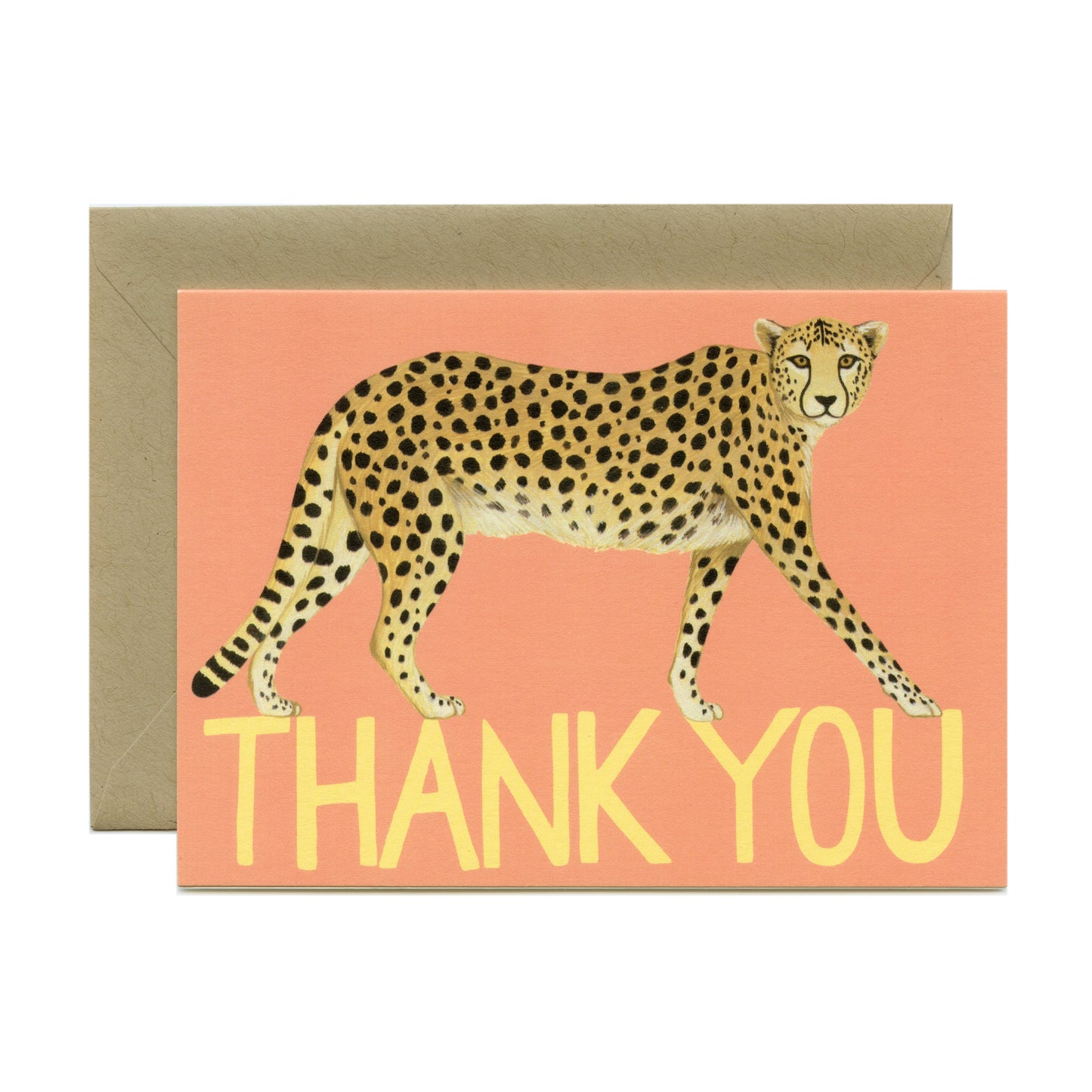CHEETAH - THANK YOU GREETING CARD