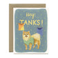 POMERANIAN TANK TOPS - THANK YOU GREETING CARDS, BOXED SET OF 8