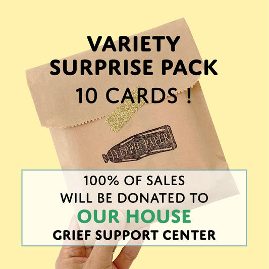 VARIETY SURPRISE PACK OF 10 ASSORTED GREETING CARDS