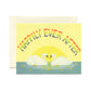 RAINBOW SWANS - WEDDING GREETING CARD