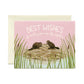 BEAVER BEST WISHES - WEDDING GREETING CARD